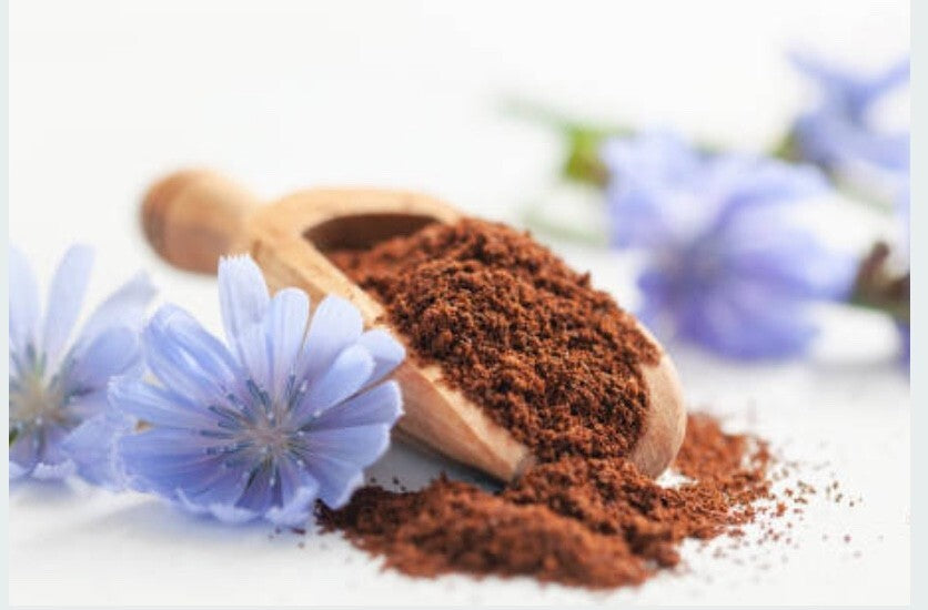 Roasted chicory root granules