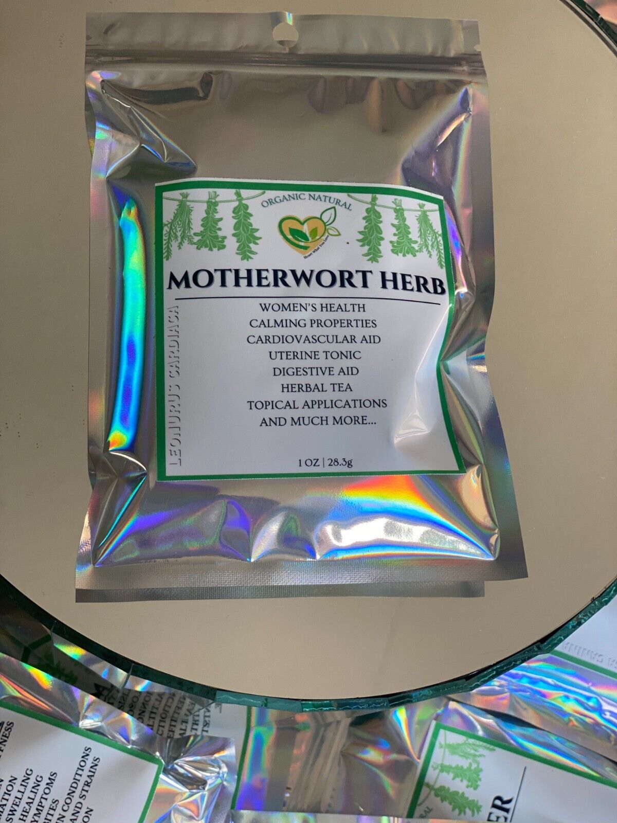 Motherwort Herb Cut & Sifted Organic Natural Herbal 28.3g 1 OZ For Tea, Culinary