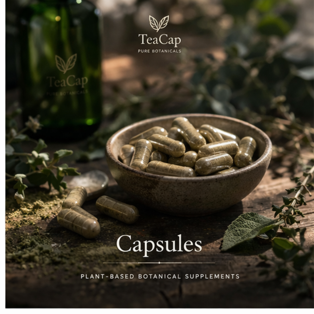 "Herbal Supplements with Powdered Extracts for Natural Wellness"