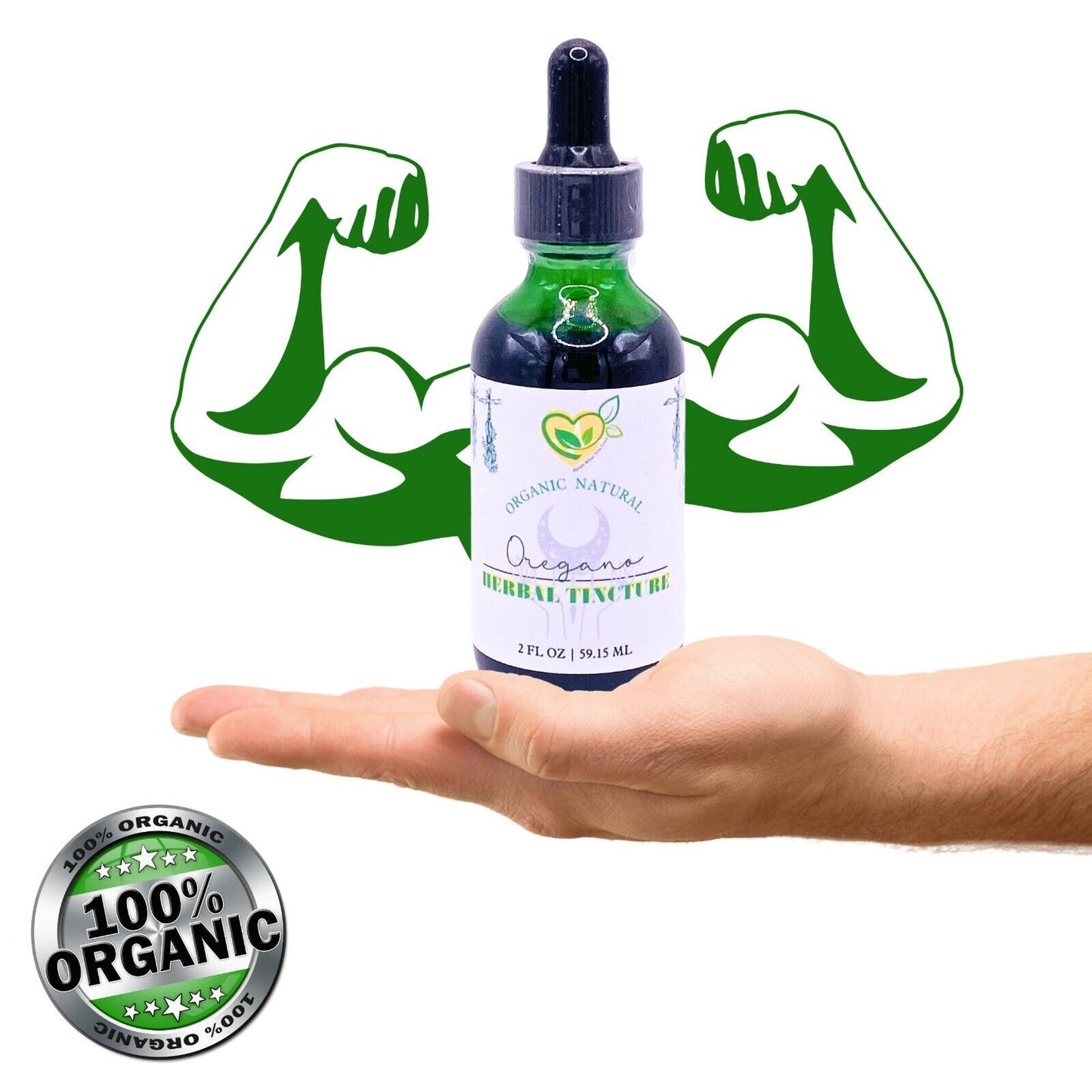 Oregano Tincture Liquid Herbal Drops 2oz Digestive Breath immune Skin Aid