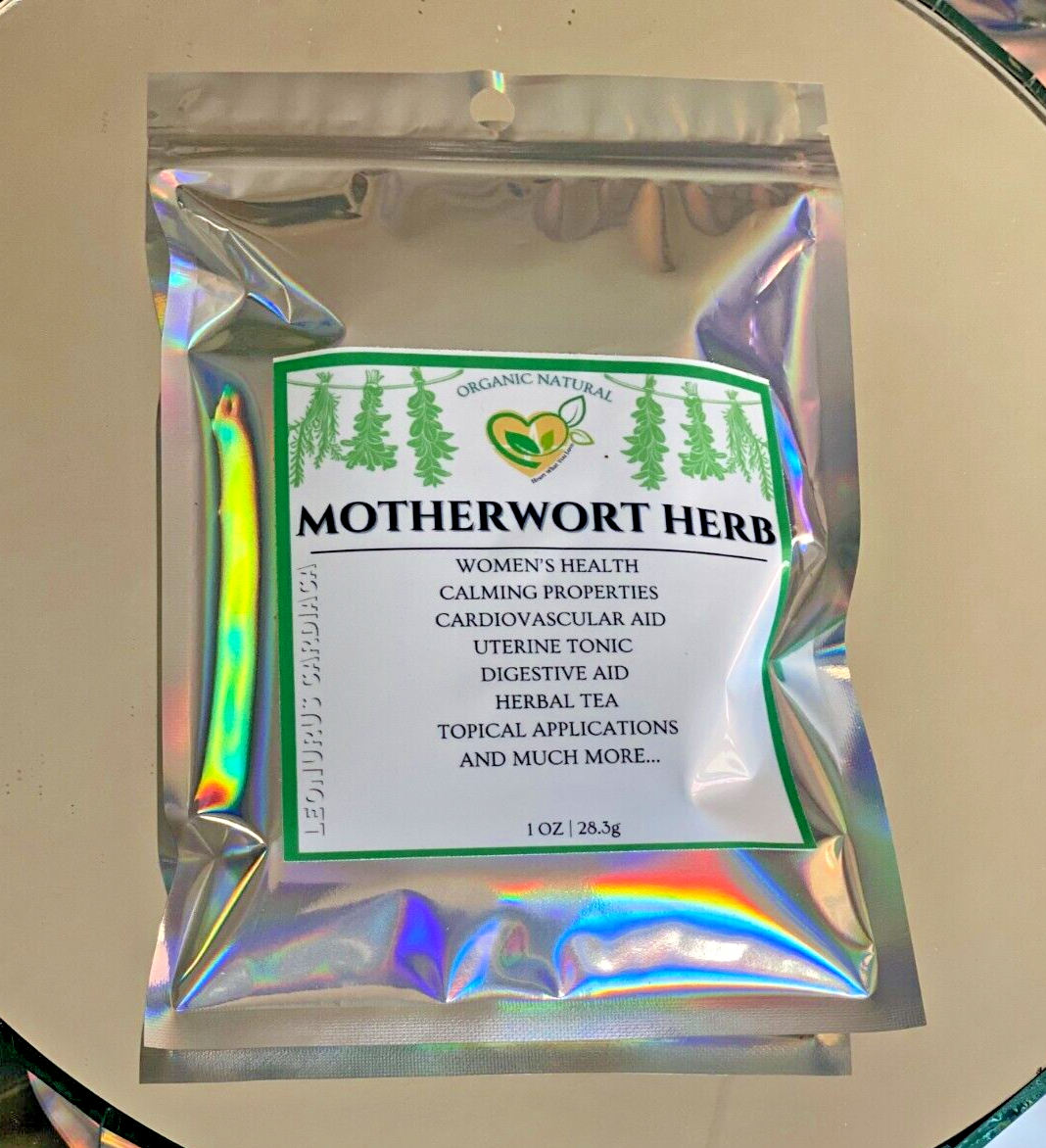 Motherwort Herb Cut & Sifted Organic Natural Herbal 28.3g 1 OZ For Tea, Culinary