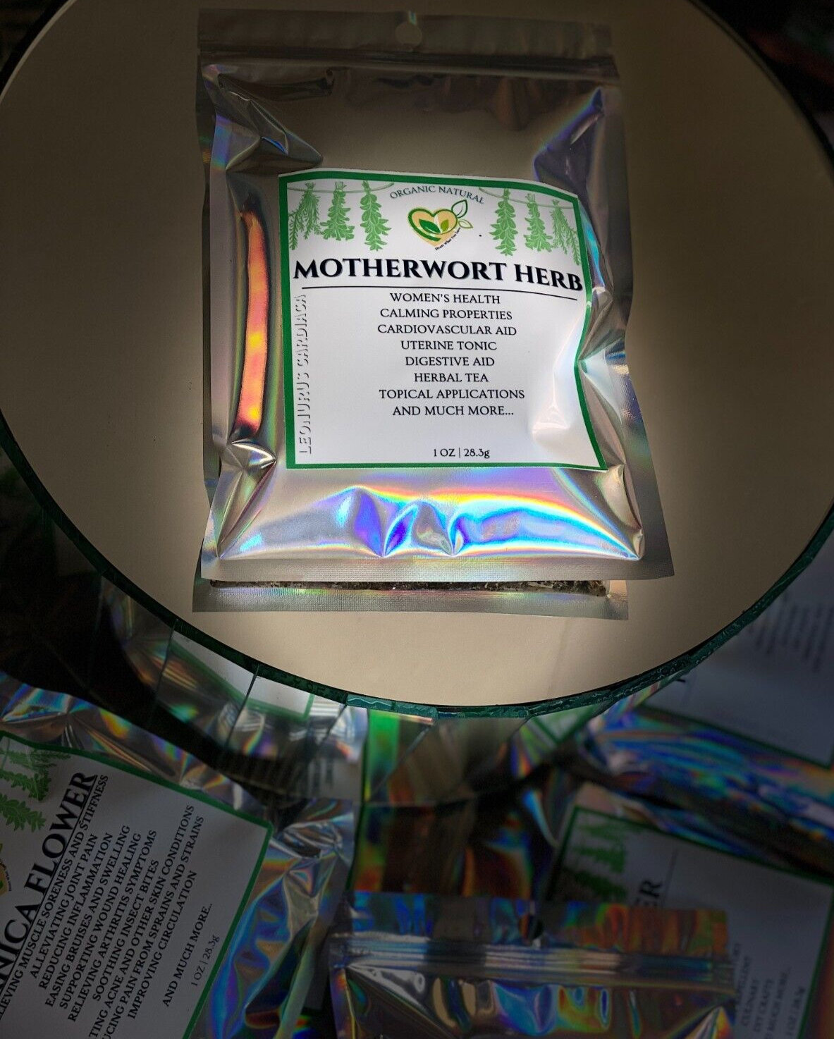 Motherwort Herb Cut & Sifted Organic Natural Herbal 28.3g 1 OZ For Tea, Culinary