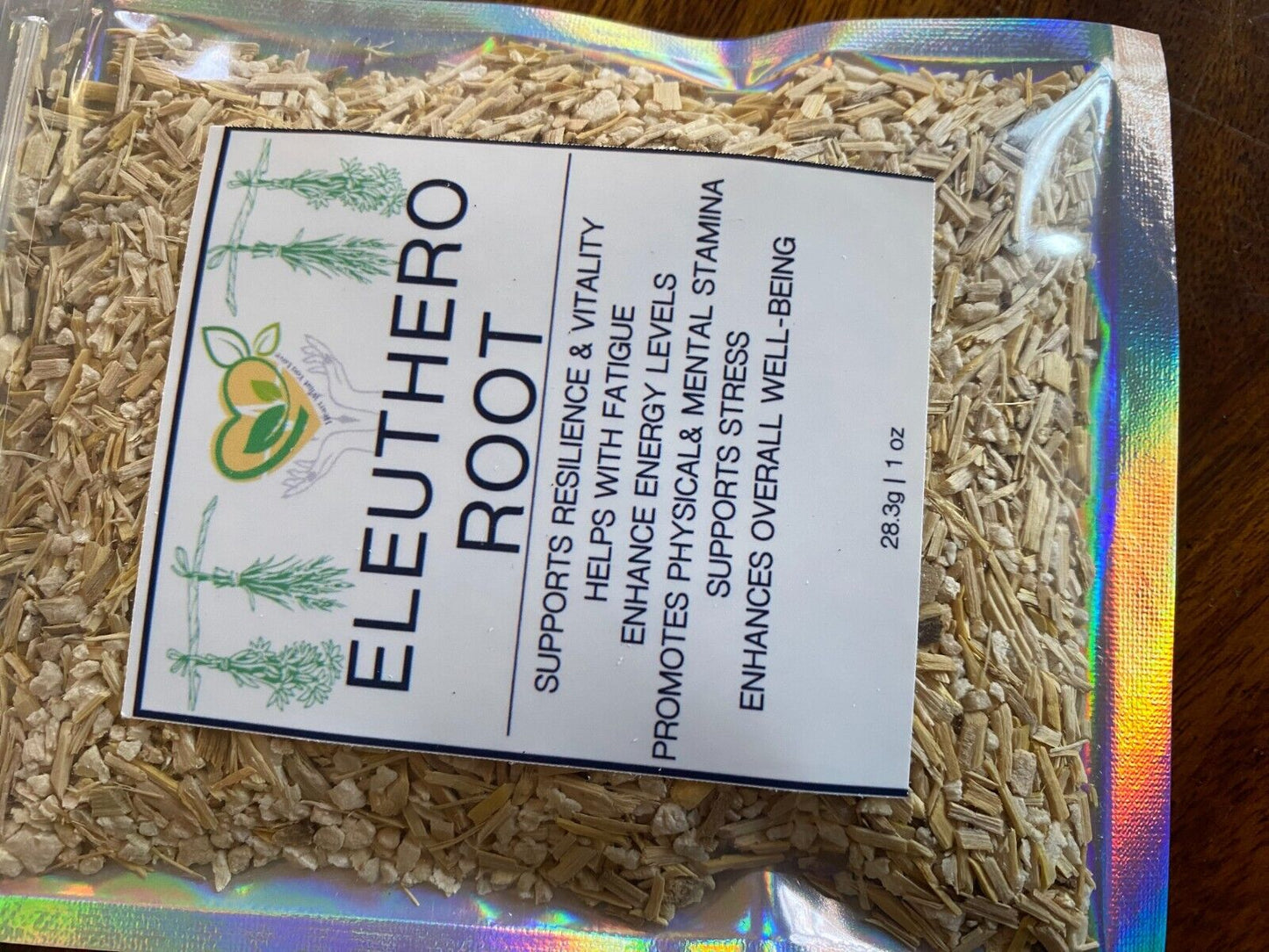 Eleuthero Root Cut & Sifted Certified Kosher Organic Dry Natural Health 28.3g