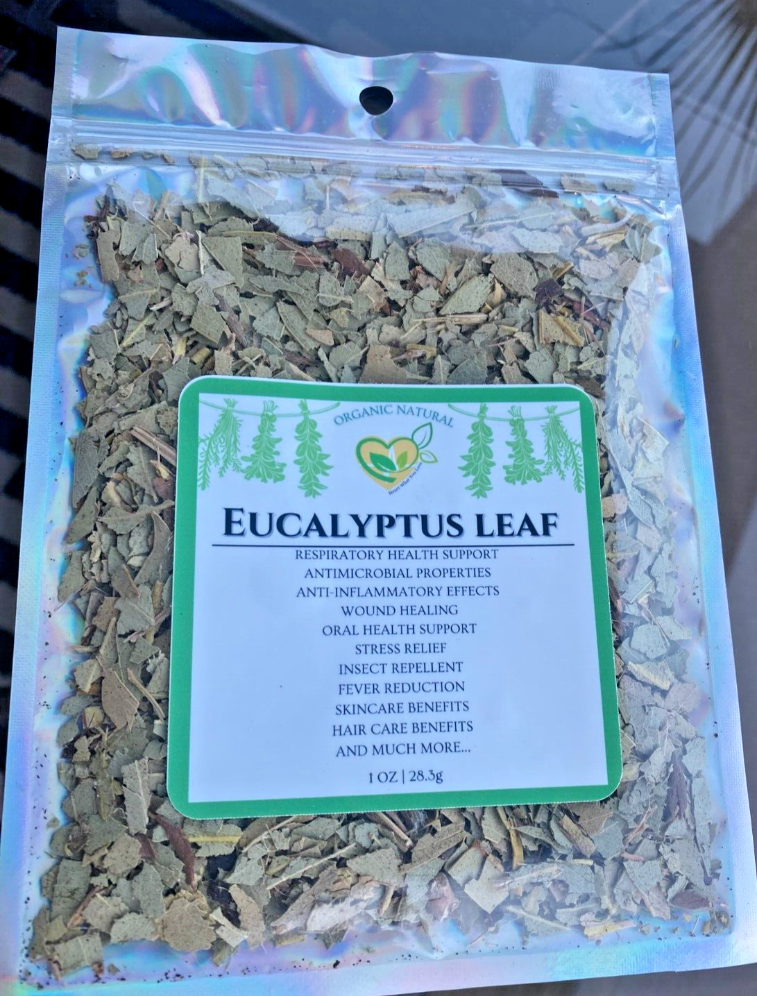 Eucalyptus Leaf Herb Natural Organic Dried Cut Kosher 28.3g | 1 OZ Botanical Aid