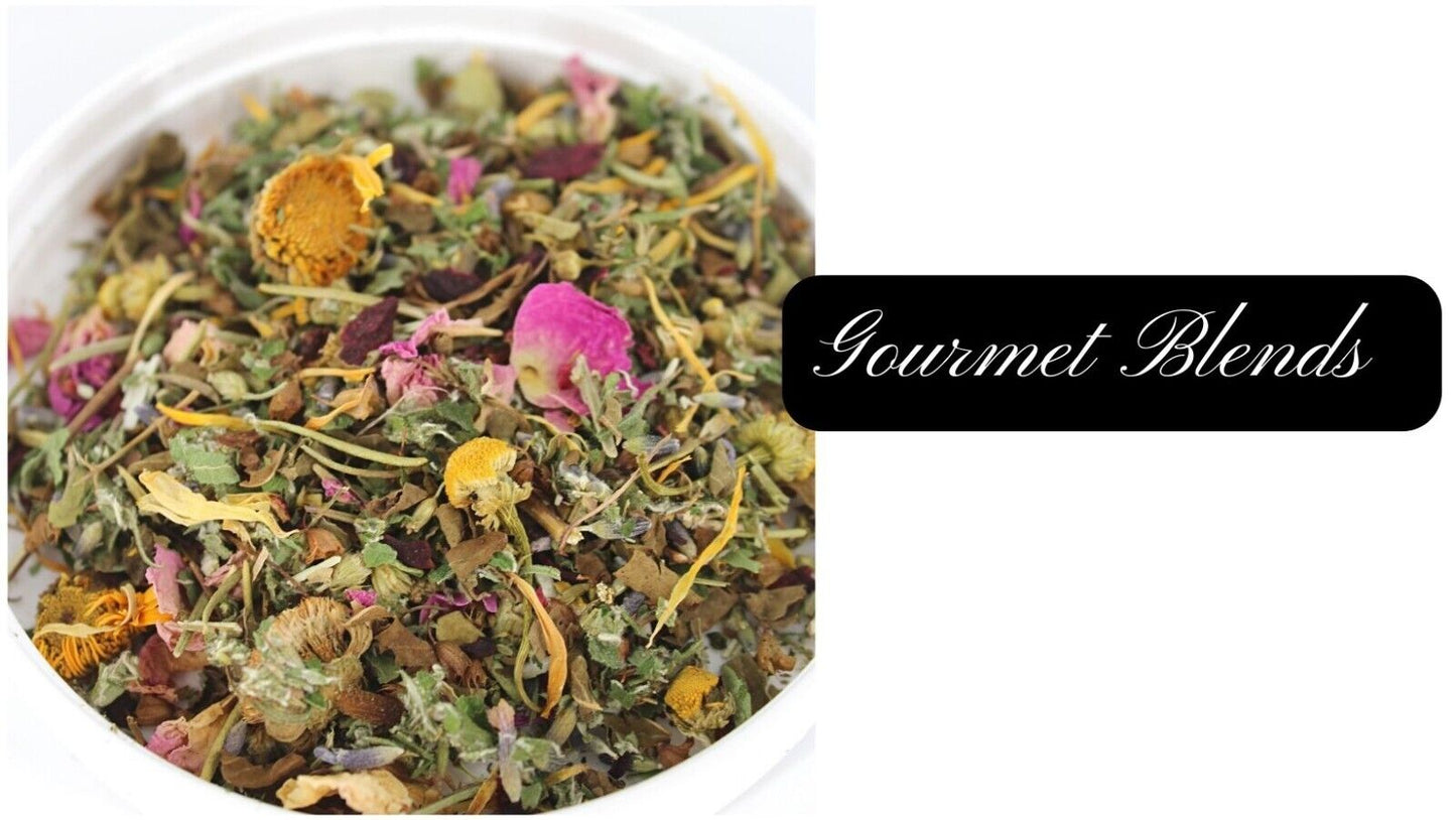 Chasteberry Rose Papaya Leaf Tea Blend - Loose Leaf Herbal Mix - 3.5 oz Natural