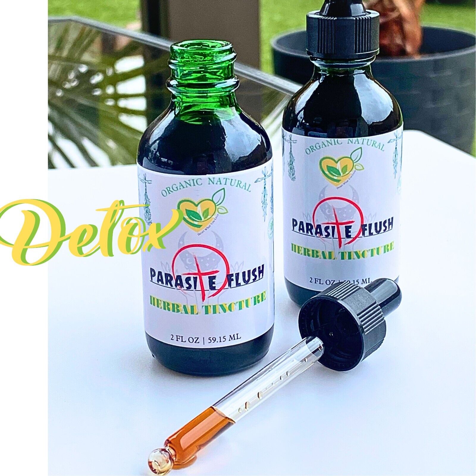 "Concentrated Parasite Flush Tincture Detox Herbal Extract 2oz"