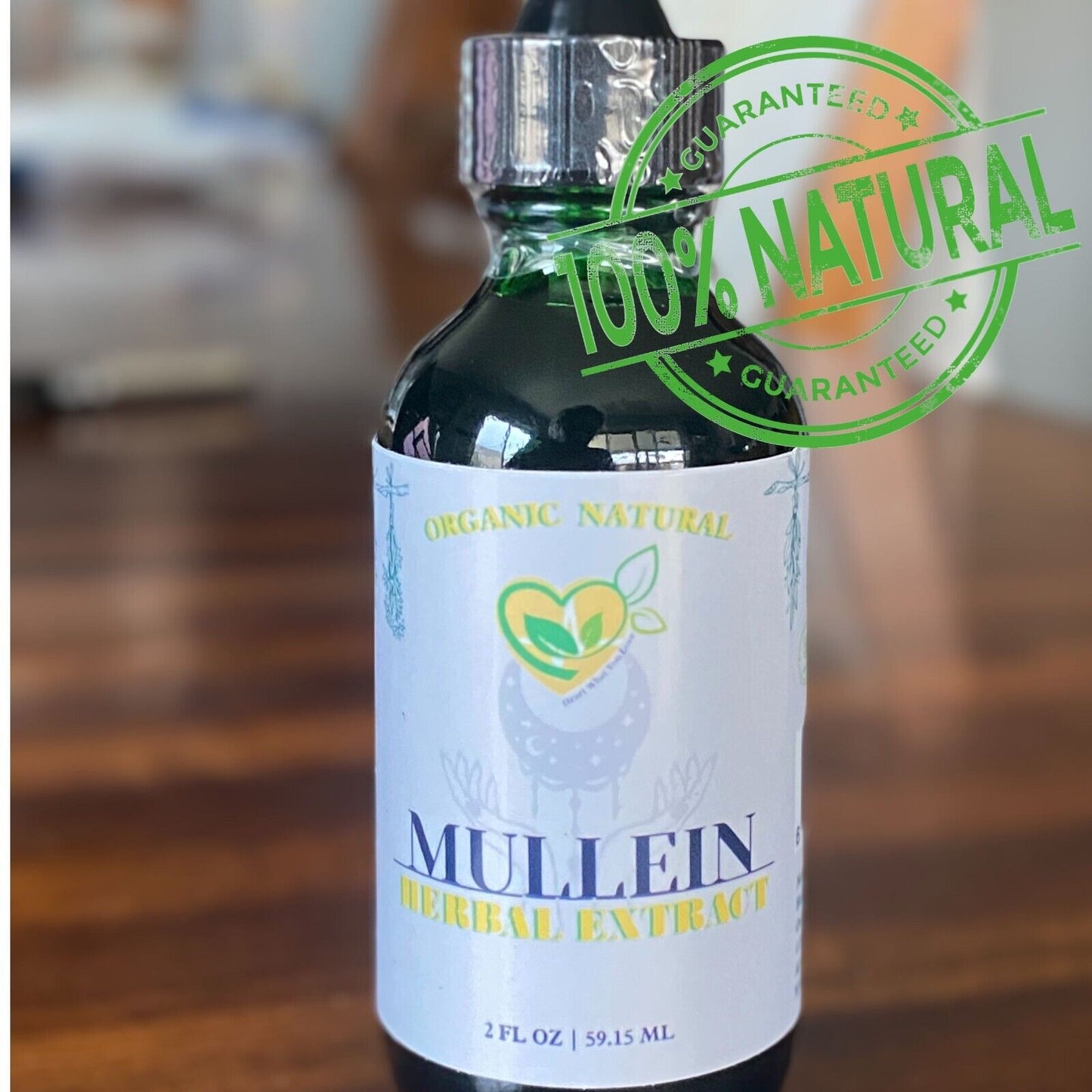 Mullein Leaf non-alcohol extract brand image, Heart What You Love botanical extract