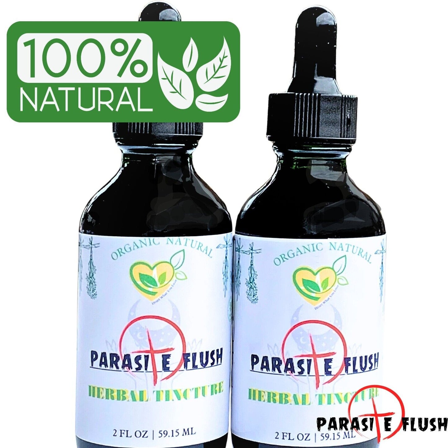 "Concentrated Herbal Parasite Flush Tincture Detox 2oz Organic"