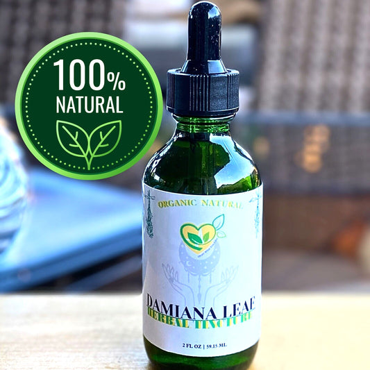 Damiana Tincture Liquid Herbal Drops  2 FL OZ Natural Organic Plant-base Extract