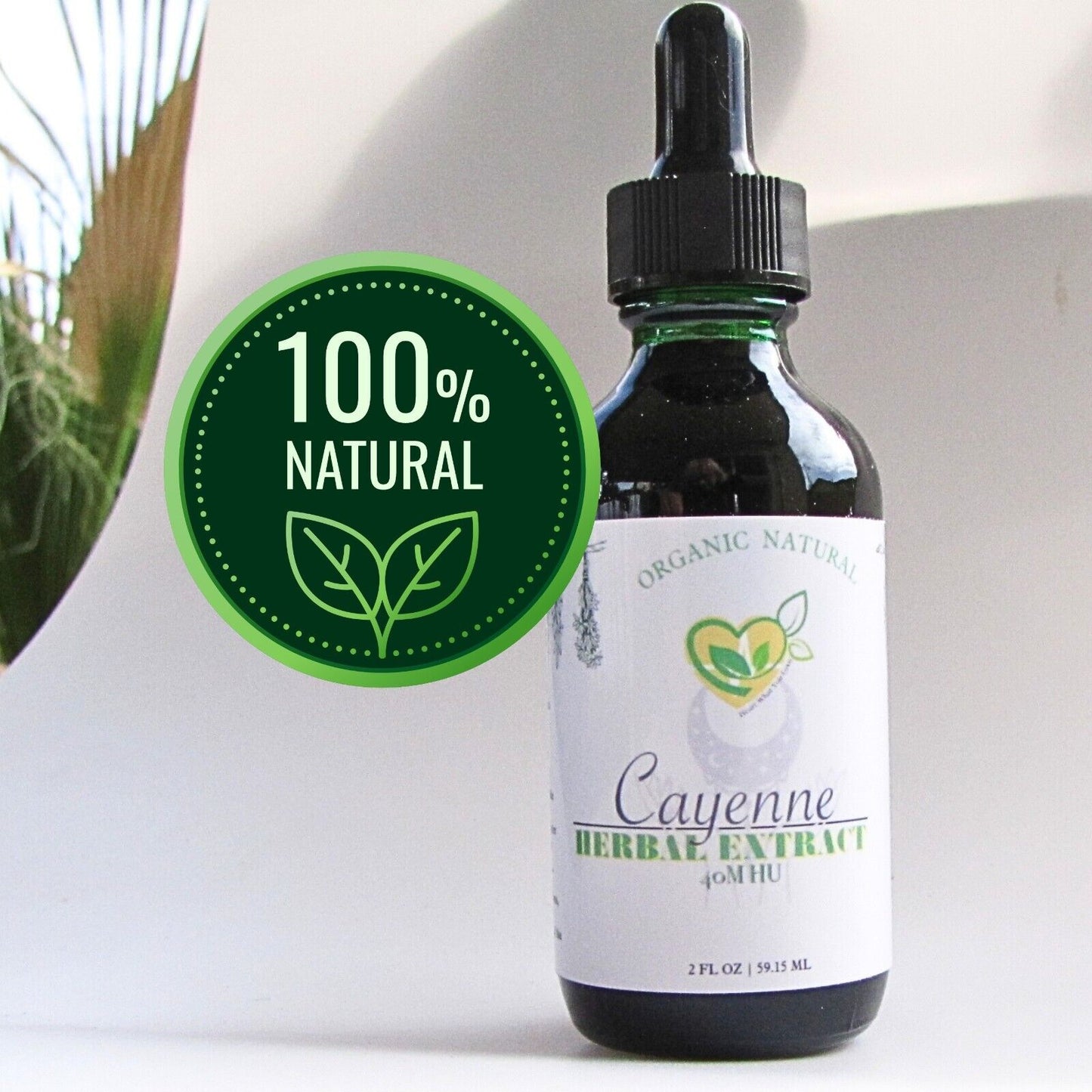 Cayenne Extract 40M HU Non-Alcohol Liquid Herbal Drops Natural 2oz Zesty Aid