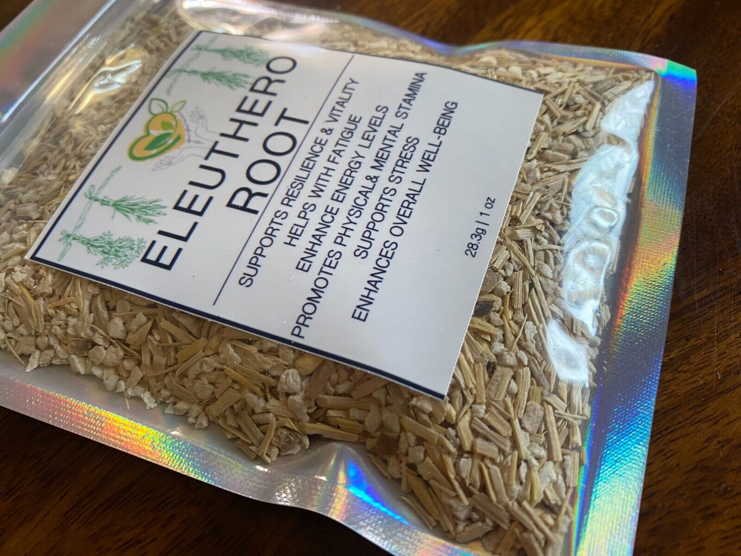 Eleuthero Root Cut & Sifted Certified Kosher Organic Dry Natural Health 28.3g