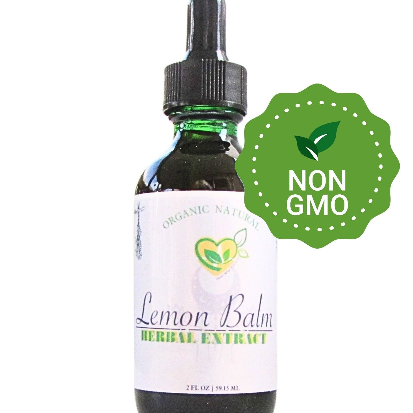 Lemon Balm Extract Non-Alcohol Liquid Herb Drops Organic Natural Aid 2 oz