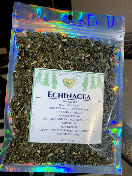 Echinacea Organic Herb Dried Cut Kosher Ready Echinacea Purpurea 28.3g 100% Pure