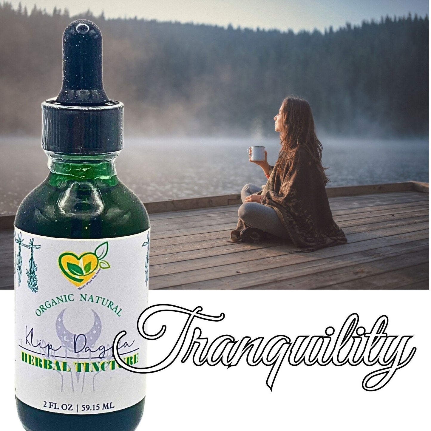 Lions Ear Tincture Organic Liquid Herbal Drops 2 oz Pain Relax Dream Breath Aid