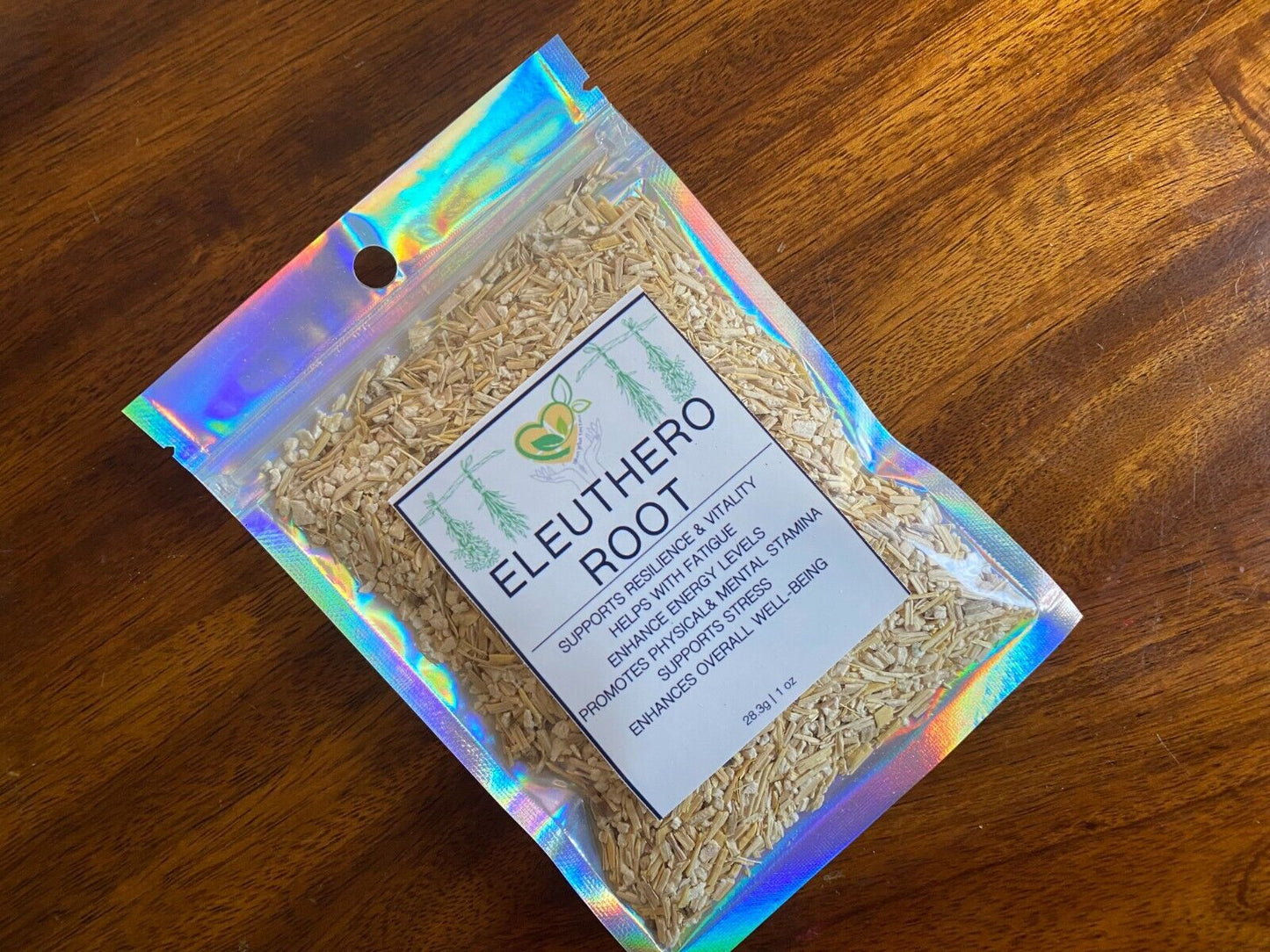 Eleuthero Root Cut & Sifted Certified Kosher Organic Dry Natural Health 28.3g