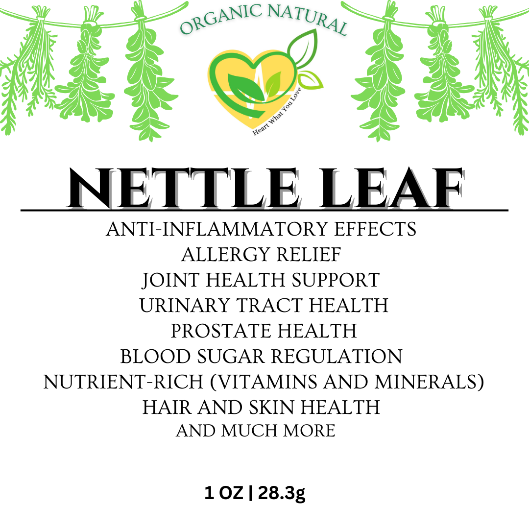 Certified Organic Stinging Nettle Leaf – 1 oz (28.3g) Kosher & All-Natural Herb