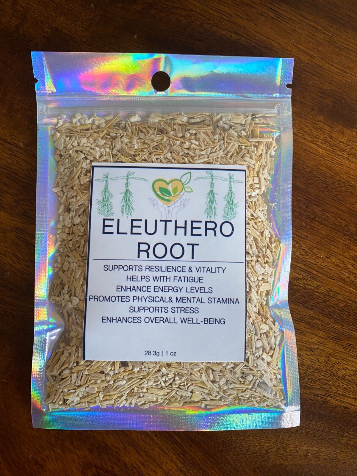 Eleuthero Root Cut & Sifted Certified Kosher Organic Dry Natural Health 28.3g