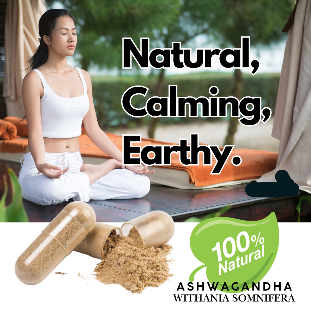 Ashwagandha Capsules, 60/120/180 Ct | Vegan, Plant-Based Herbal Supplement