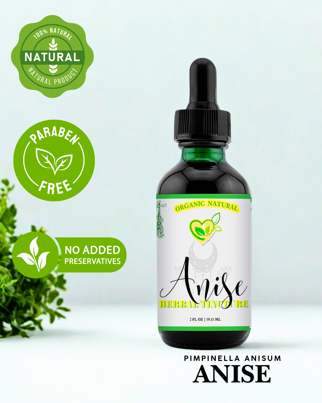 Anise Seed Tincture - Pimpinella anisum - 2 oz / 4 oz / 16 oz