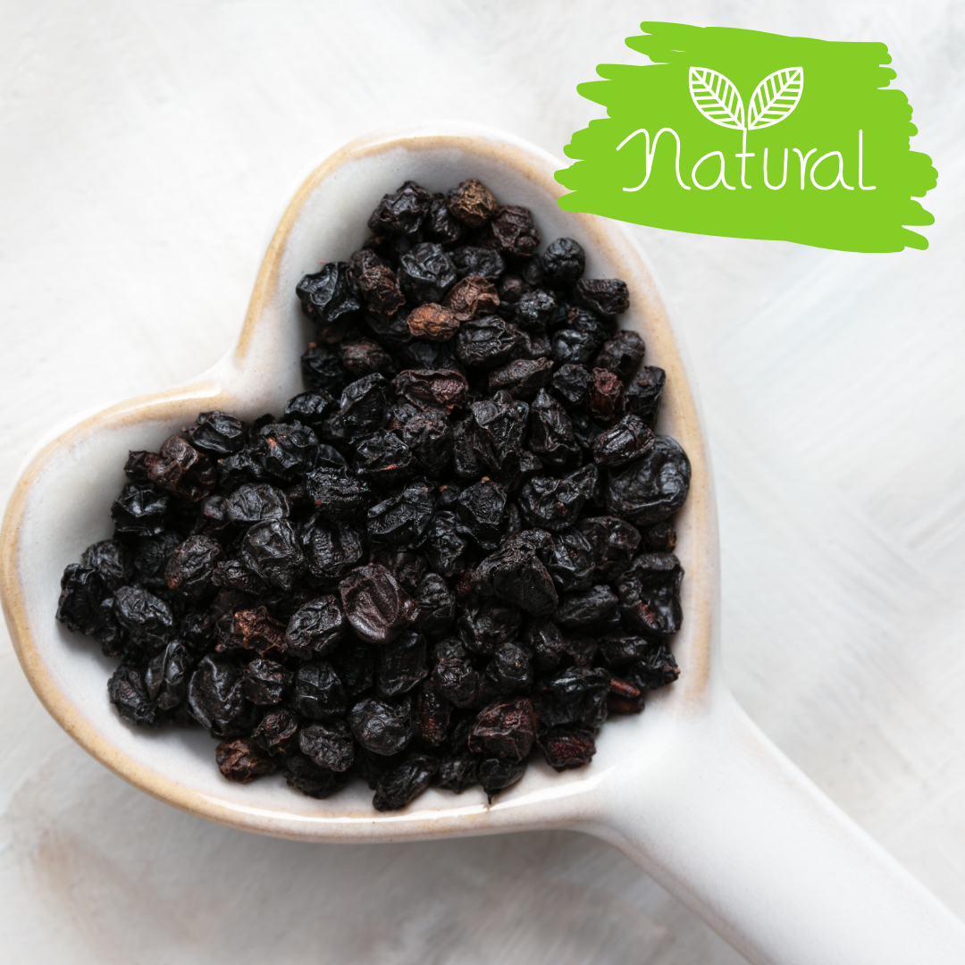 Elderberry Dried Whole Sambucus nigra Organic Kosher Berries Natural 1/4/8 OZ