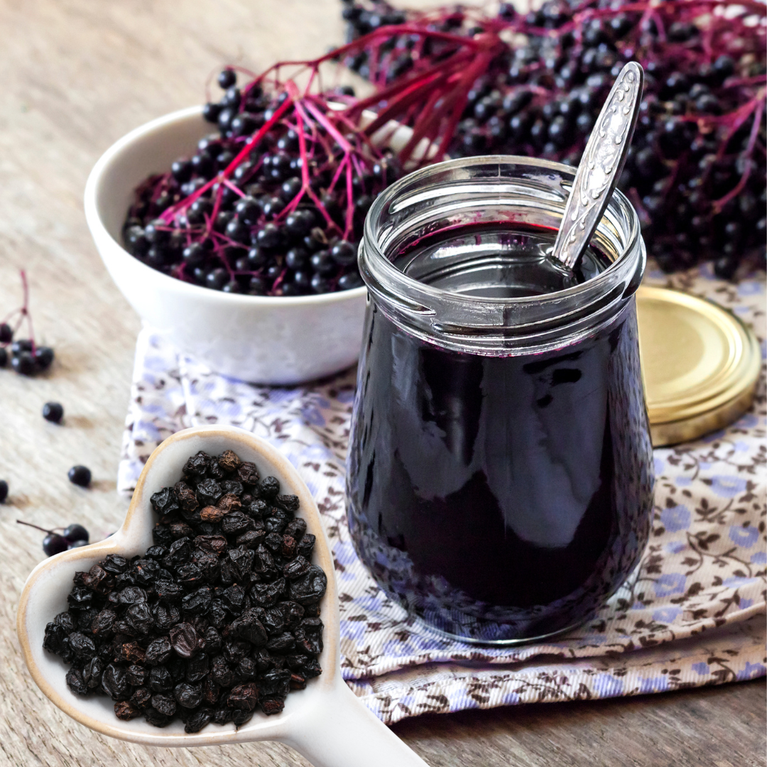Elderberry Dried Whole Sambucus nigra Organic Kosher Berries Natural 1/4/8 OZ