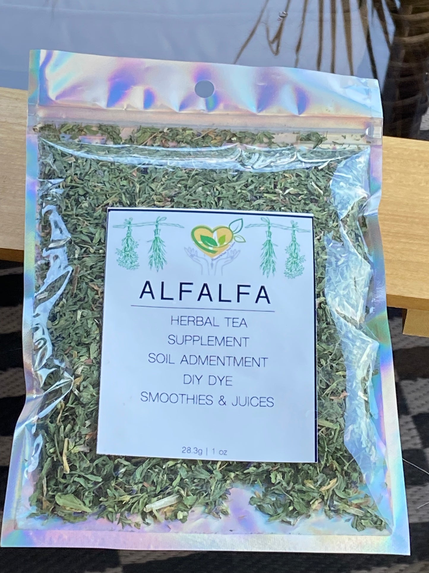 Alfalfa Leaf Cut & Sifted Organic Herb Natural Botanical Plant-base 28.3g / 1 oz