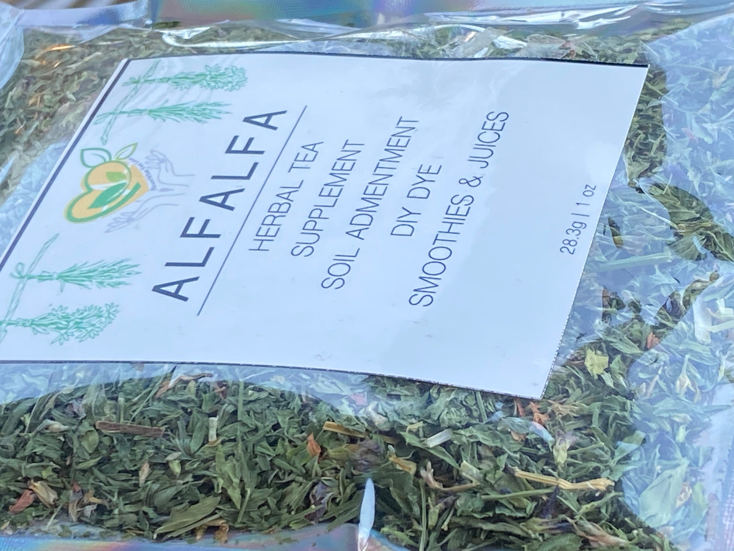 Alfalfa Leaf Cut & Sifted Organic Herb Natural Botanical Plant-base 28.3g / 1 oz