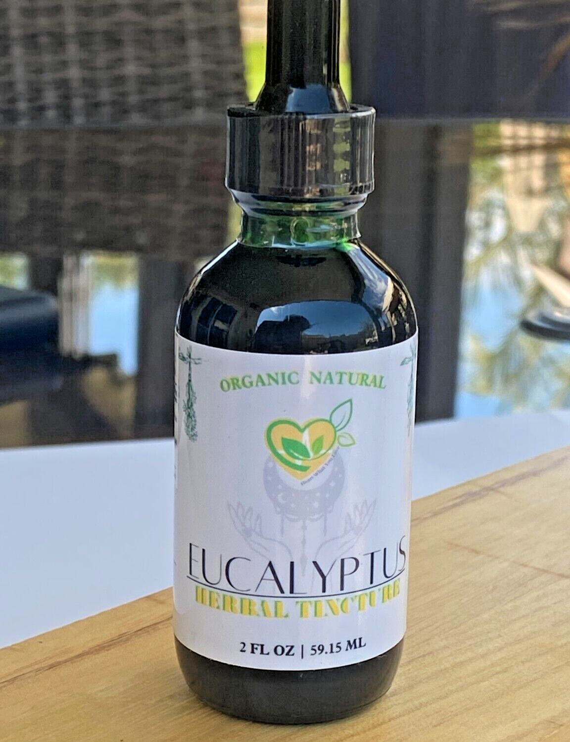Eucalyptus Leaf Tincture Natural Organic Liquid Herbal Drop 2 oz Respiratory Aid