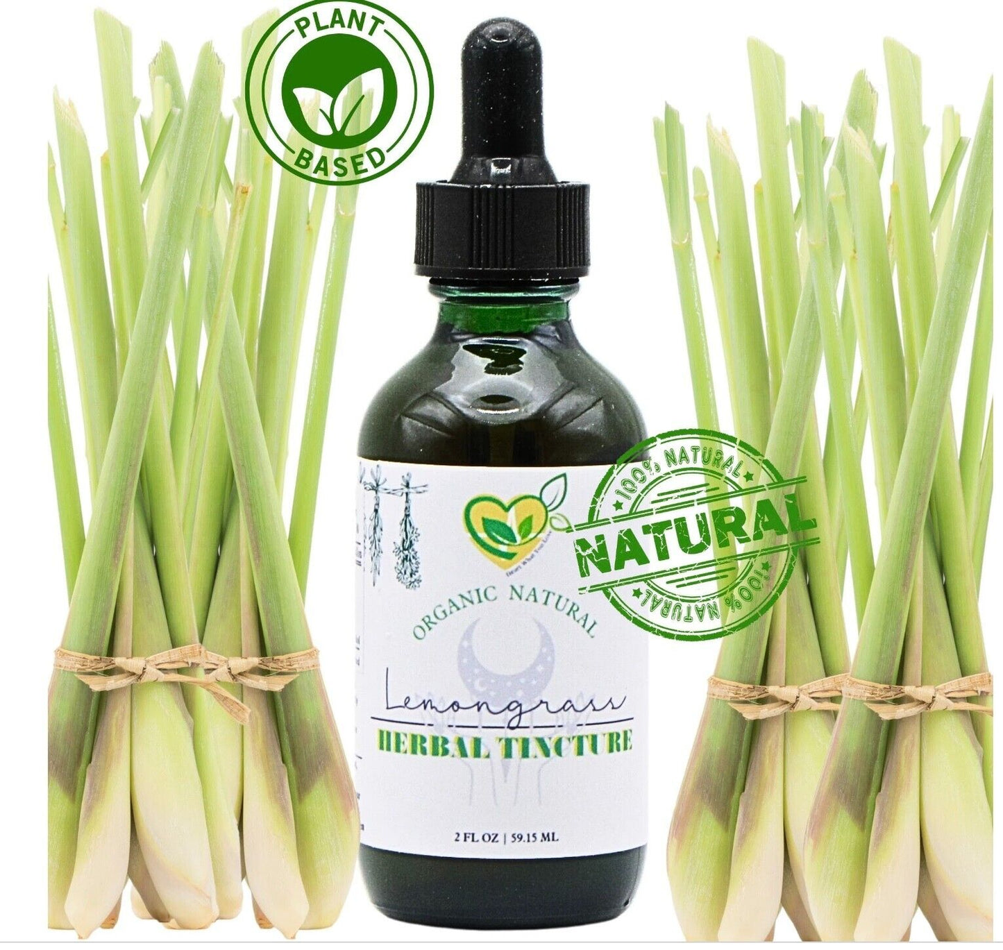 Lemongrass Tincture Power Liquid Herb Drops Natural Organic Weight Loss 2 oz