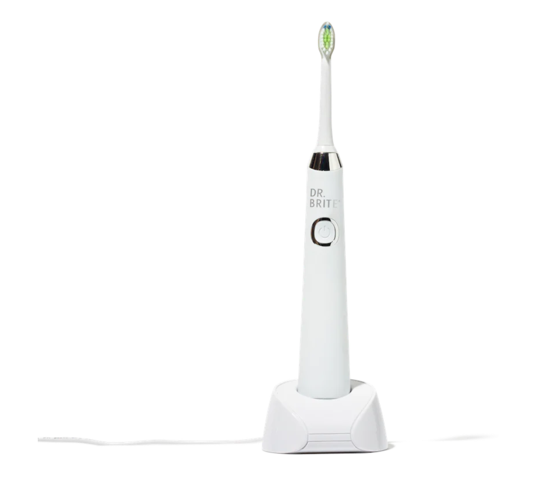 Dr Brite Sonic Electric Toothbrush 38K Strokes PerMin 4 Mode 3 Replacement Heads