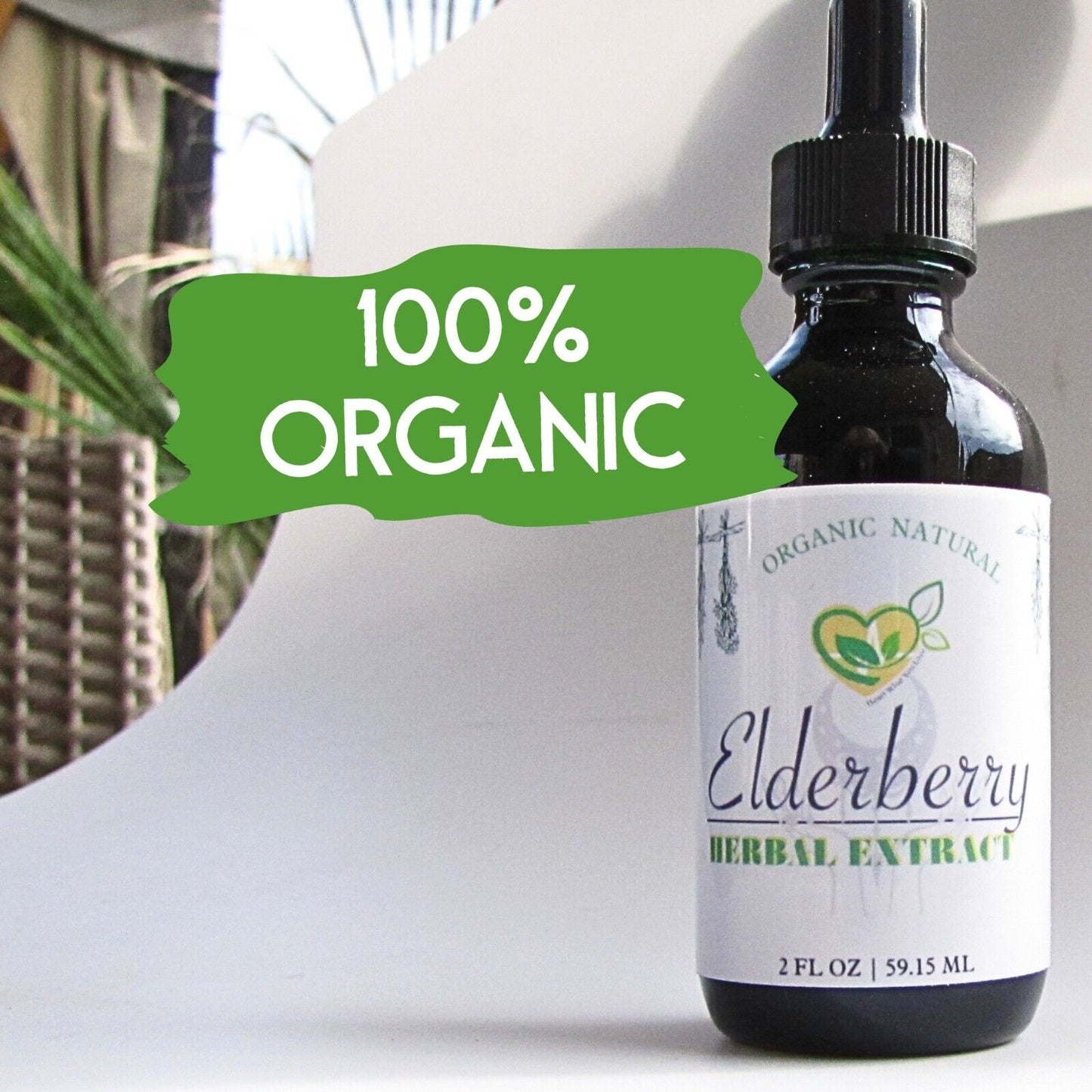 Elderberry Non-Alcohol Sambucus nigra Extract Liquid Herb Drops Immunity Aid 2oz