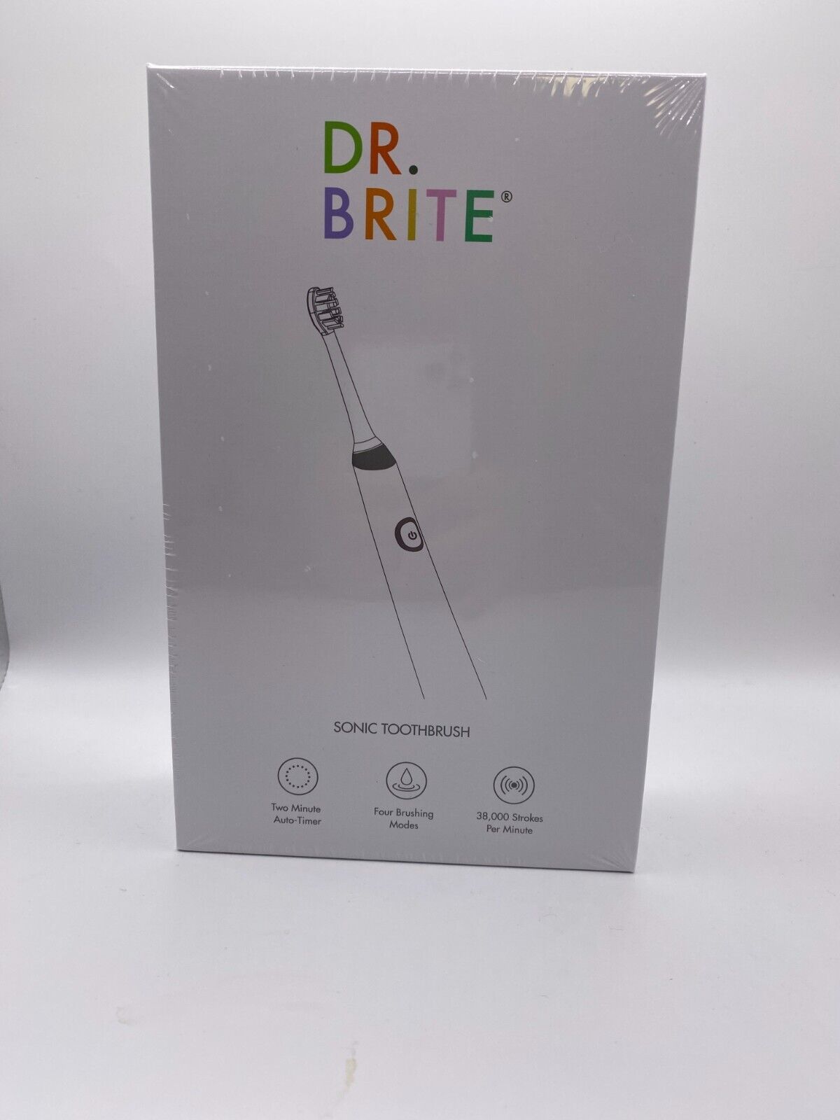 Dr Brite Sonic Electric Toothbrush 38K Strokes PerMin 4 Mode 3 Replacement Heads