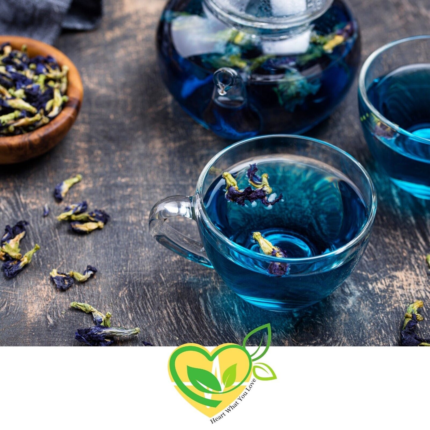 Gourmet Loose Tea A Blend of Peppermint, Butterfly Pea Flower Lemon Balm 3.5 OZ