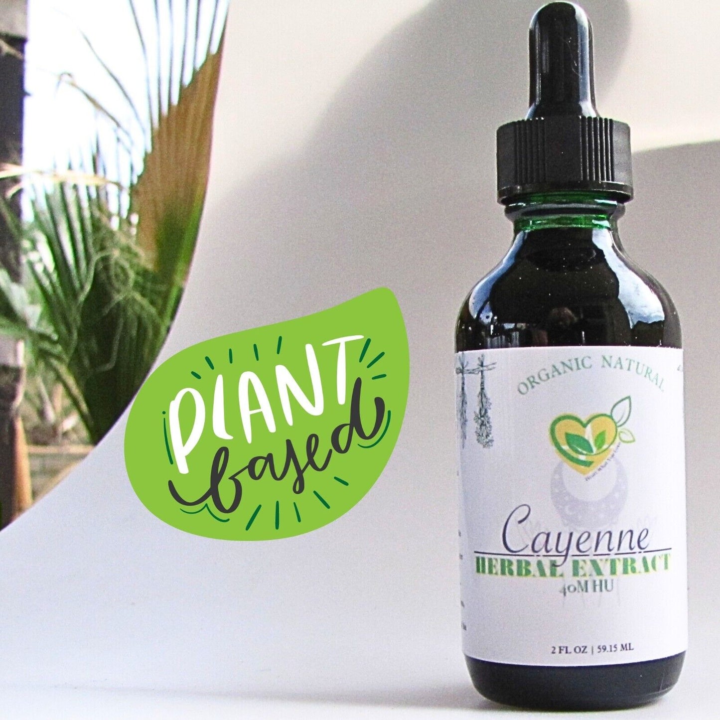 Cayenne Extract 40M HU Non-Alcohol Liquid Herbal Drops Natural 2oz Zesty Aid