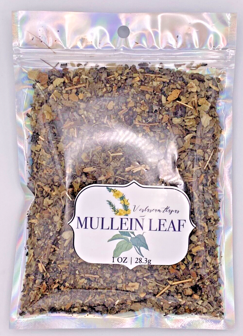 "Organic Mullein Leaf Whole Herb 28.3g for Respiratory System & Lung Support"