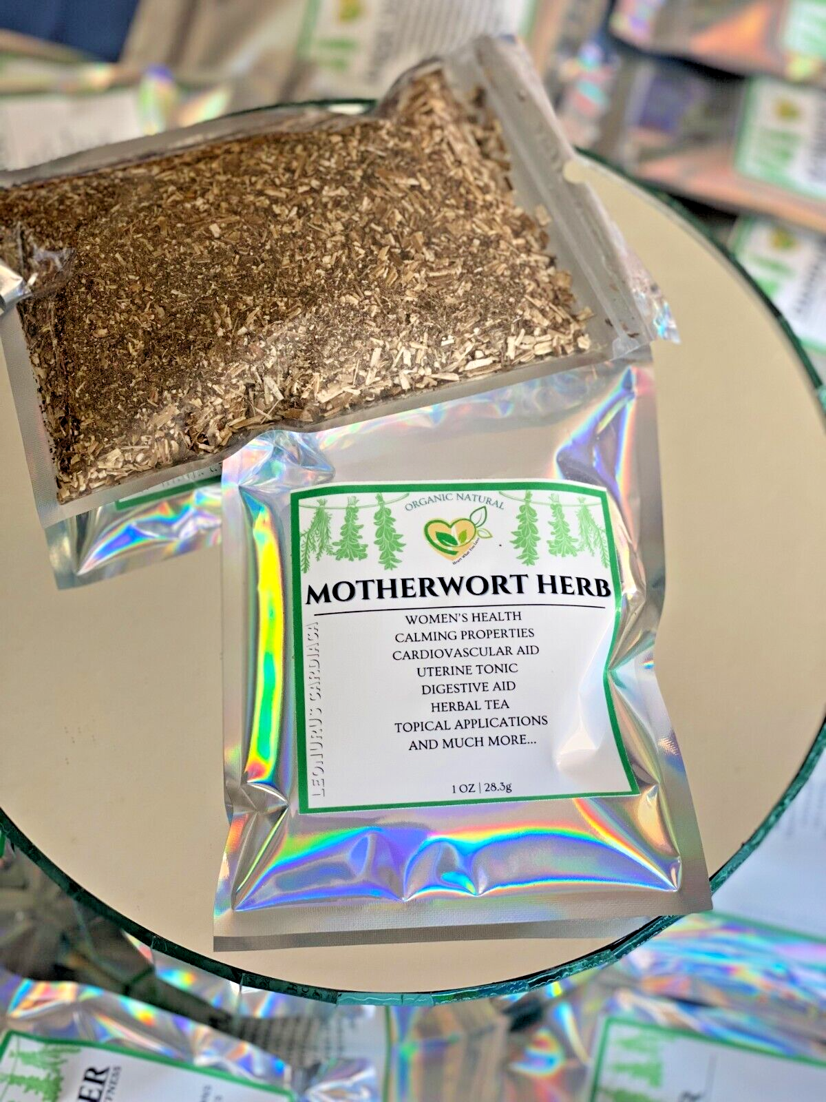 Motherwort Herb Cut & Sifted Organic Natural Herbal 28.3g 1 OZ For Tea, Culinary
