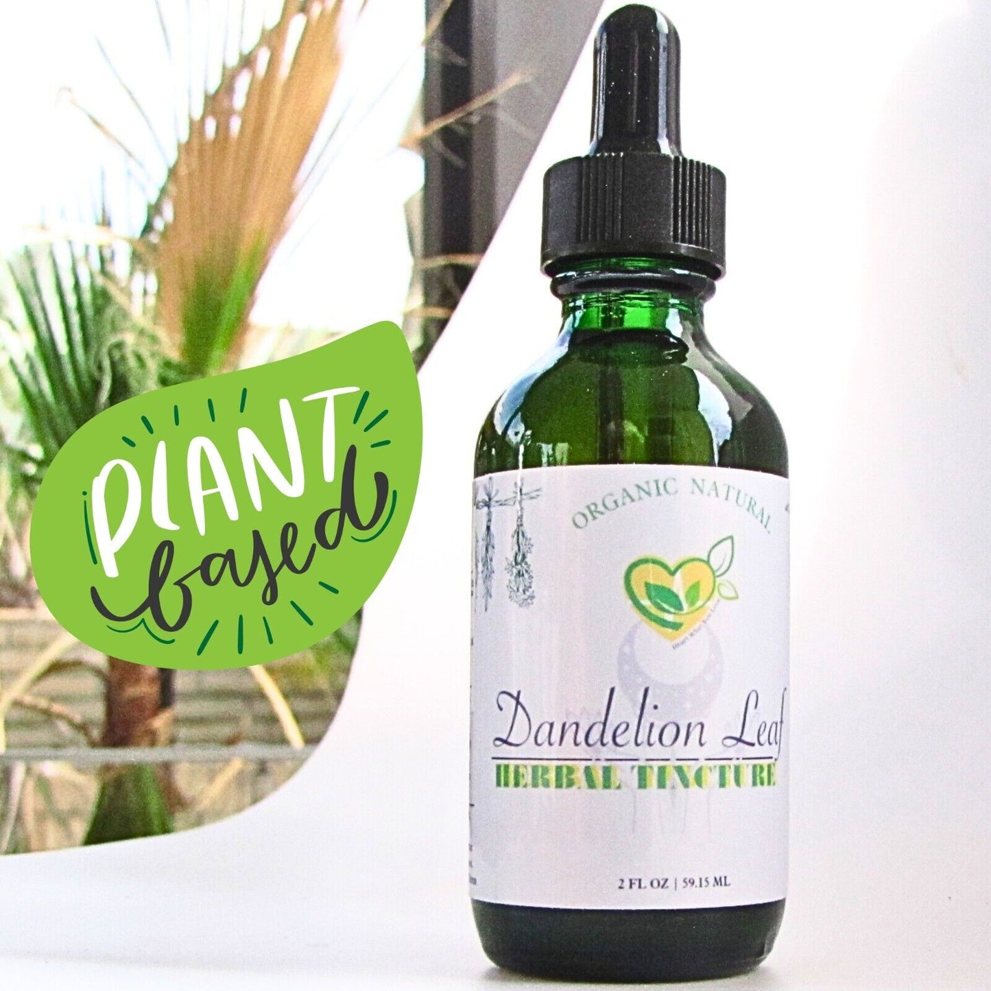 Dandelion Leaf Tincture Organic Liquid Herbal Drops Natural Liver Digestive 2oz